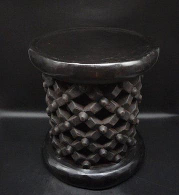 Magnifique tabouret - Sculpture - Bamileke - Cameroun (Sans, Antiek en Kunst, Kunst | Niet-Westerse kunst