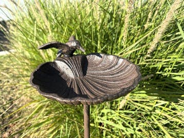 Vasque pour oiseaux - Fonte - Mangeoire pour oiseaux - 99 cm