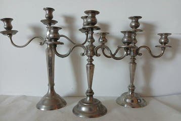 Chandelier (4) - Cuivre, Laiton, Aluminium, Bois