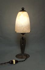 Charles Schneider - Lamp - Smeedijzer en glaspasta, Antiek en Kunst
