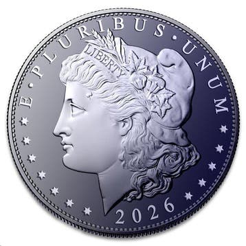 États-Unis. 5 x 2026 1 oz Titanium Morgan Dollar Round BU