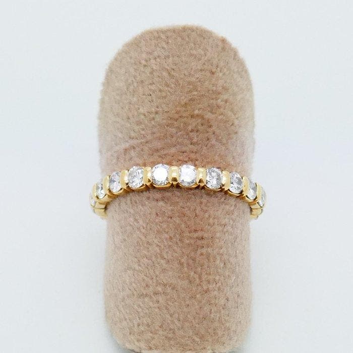 Bague déternité - 18 carats Or jaune - 1.68ct. tw. Diamant, Handtassen en Accessoires, Antieke sieraden