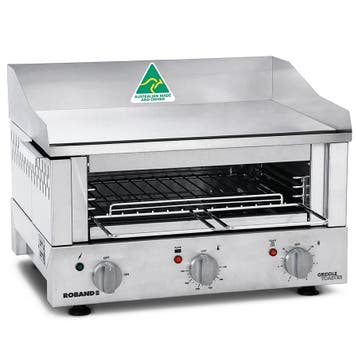 Bak-/Grillplaat + Salamander | Elektrisch | Glad Oppervlak, Verzenden, Nieuw in verpakking
