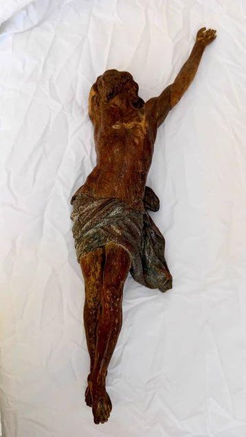 sculptuur, Corpo del Cristo - 65 cm - Hout