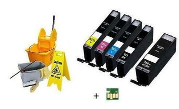 Canon PGI-550 BK Cli-551 XL serie reinigingscartridges inktm, Verzenden, Nieuw
