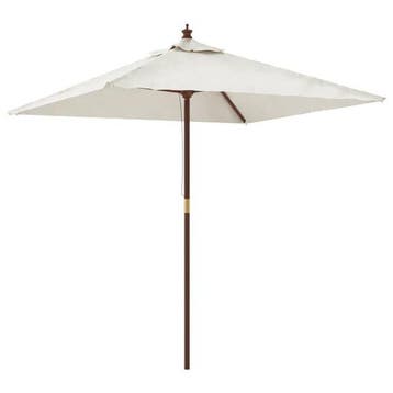 Parasol carre 198cm - Sable - -40% (Article retour), Verzenden, Nieuw