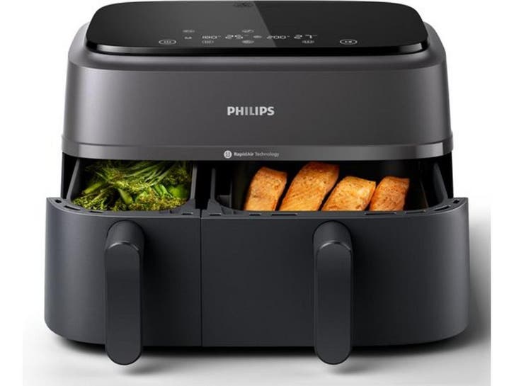 Philips 3000 series NA350/00 - Airfryer - 2 lades - zwart, Elektronische apparatuur, Airfryers, Nieuw, Verzenden