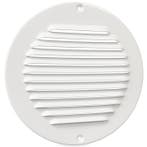 Aluminium rond schoepenrooster opbouw - 200mm WIT (1-R200W), Verzenden