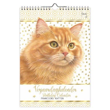 Franciens Katten Jeroen verjaardagskalender A4, Ophalen of Verzenden