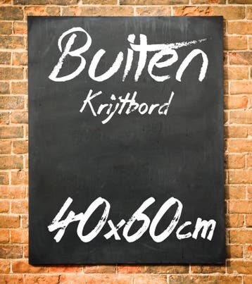 Krijtbord Buiten 40x60 cm Zonder Ophangsysteem, Verzenden, Nieuw