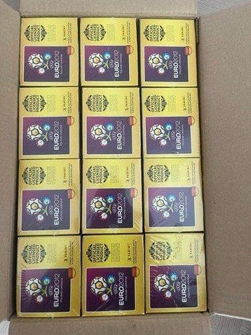 Panini Euro 2012 - 12 Sealed boxes (100 packs editions) in 1, Nieuw