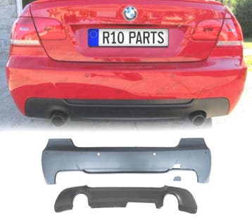 PARE-CHOCS ARRIÈRE BMW E92 E93 LOOK M DOUBLE SORTIES PDC, Verzenden