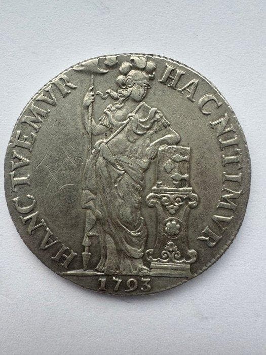Nederland, Utrecht 3 Gulden 1793, Postzegels en Munten, Munten | Nederland