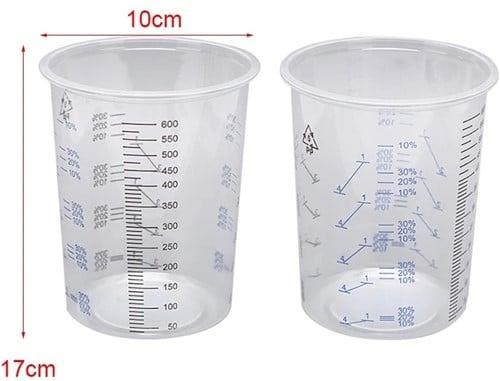 Mengbeker verf en vloeistoffen 600 cc set ca. 10 stuks voor, Hobby & Loisirs créatifs, Bricolage