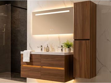 Veiling - Badkamermeubel 120 cm - Licht hout decor, Nieuw