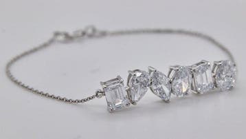 Zonder minimumprijs - Armband - 14 karaat Witgoud - 3.23ct., Nieuw