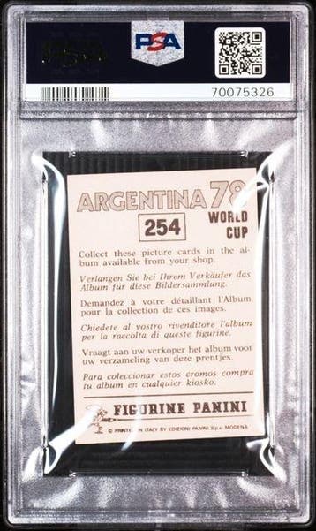 Panini 1978 Panini World Cup Argentina 78 #254 Zico - PSA 8, Verzamelen, Nieuw