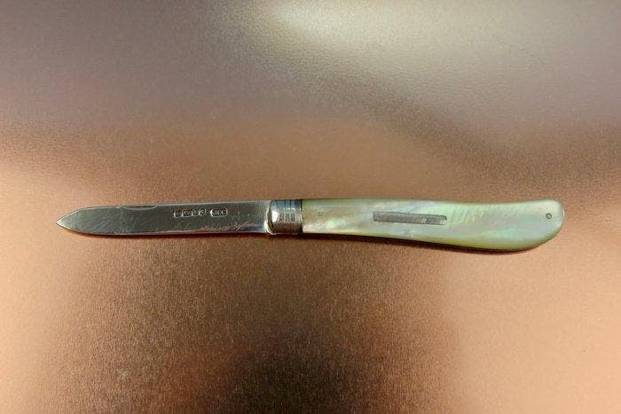 JCC - Canif Victorien - Nacre et argent 925, Antiek en Kunst, Antiek | Zilver en Goud