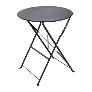 Inklapbare Tafel | Staal | Zwart | In-/Outdoor |, Verzenden