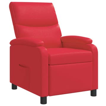 vidaXL Recliner Rood Kunstleer, Verzenden, Nieuw