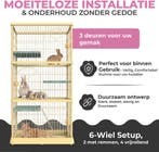 MaxxPet Kattenkooi Konijnenhok 92x62x174cm (Dier), Ophalen of Verzenden, Nieuw