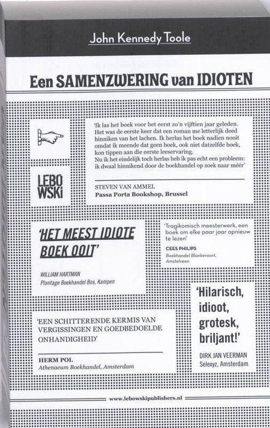 Een Samenzwering Van Idioten - Toole, Livres, Romans, Envoi