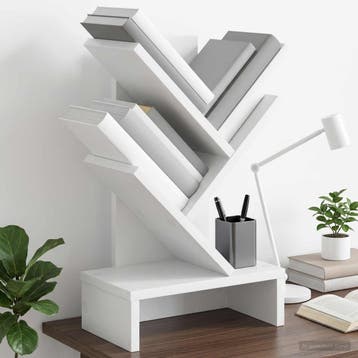 vidaXL Boomvormige boekenplank met 3 planken 30 x 18 x 48 cm, Verzenden