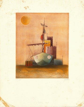 Moshé Malka (1940) - Bateau vert