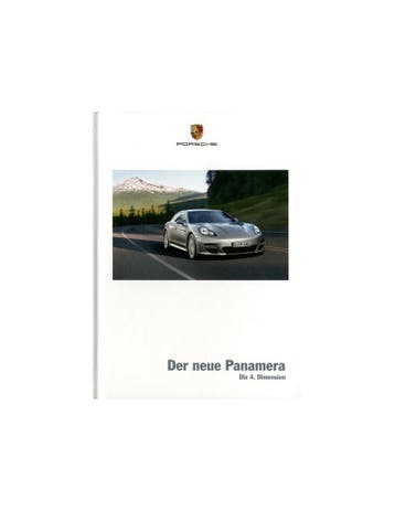2009 PORSCHE PANAMERA HARDCOVER BROCHURE DUITS, Nieuw