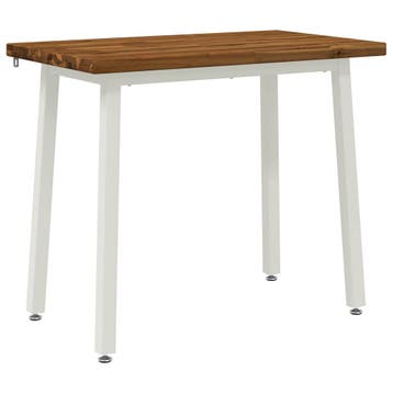 vidaXL 110 x 55 x 75 cm Massief Acacia Hout Natuurlijk en, Huis en Inrichting, Tafels | Eettafels, Verzenden, Nieuw