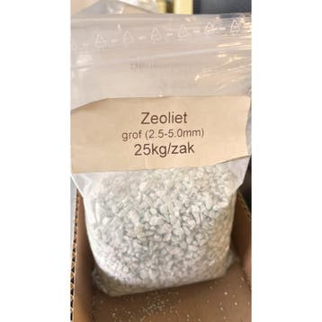 Zeoliet agrozeo grof 2,5 - 5 mm - 25 kg - losse zak - 100%, Nieuw