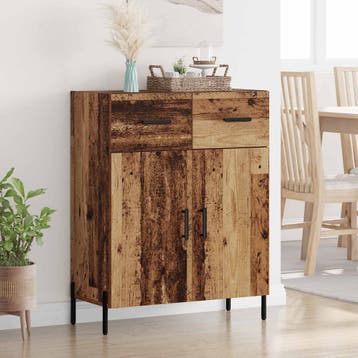vidaXL Dressoir Oud Hout 69,5 x 34 x 90 cm Bewerkt hout, Verzenden