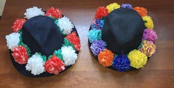 Hoofd ornament (2) - Harris,Botta - Fedora, Borsalino -, Antiek en Kunst