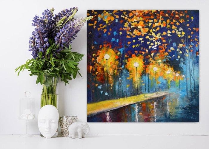 Robert Popczyk Art - Autumn colours, Antiquités & Art, Art | Peinture | Moderne