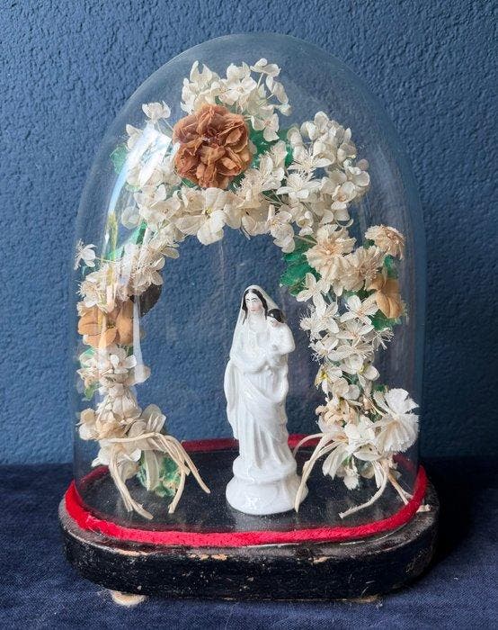 Decoratief ornament - Europa - Ovale stolp met Madonna, Antiek en Kunst, Kunst | Niet-Westerse kunst