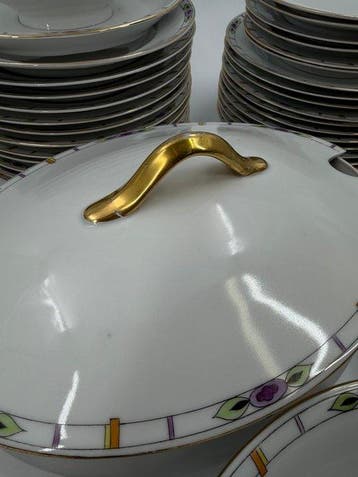 Eetservies voor 12 (52) - Porselein, Goud