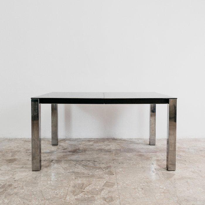 Saporiti - Giovanni Offredi - Tafel - Hout, Staal, Antiek en Kunst, Antiek | Meubels | Stoelen en Sofa's