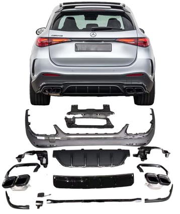 Diffuser | Mercedes GLC X254 | 2022+ | 63AMG look | inclusie, Verzenden