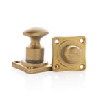 WC slot draaiknop messing getrommeld - retro jaren 30 toi..., Ophalen of Verzenden, Nieuw, Koper of Messing, Slot