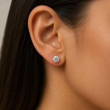 Oorstekers - 18 karaat Geel goud - 2.04ct. tw. Diamant