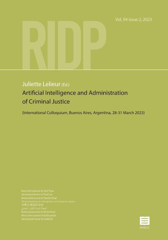 Artificial Intelligence and Administration of Criminal, Livres, Langue | Anglais, Envoi