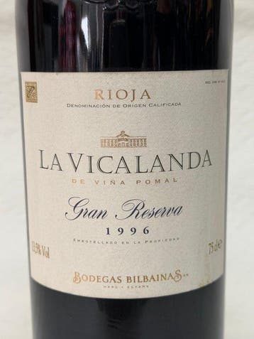 1996 Bodegas Bilbaínas, La Vicalanda - Rioja Gran Reserva -, Nieuw