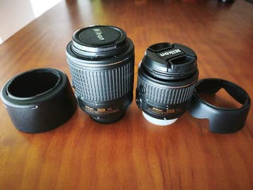 Nikon D3200 + AF-S 18-55mm 3.5-5.6Gll DX VR + AF-S 55-200mm