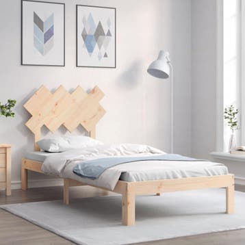 vidaXL Bedframe zonder matras massief grenenhout 90x200 cm, Verzenden, Nieuw