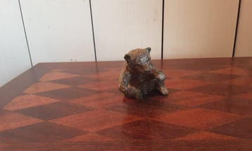 P. Chenet - Beeldje, Beer - 7.5 cm - Brons, Antiquités & Art