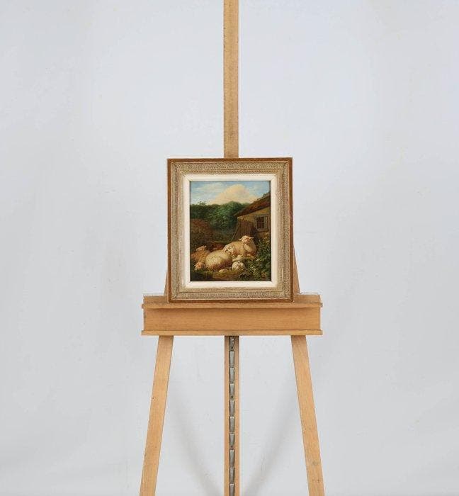 Augustus Knip (1819-1859) - Schapen, Antiquités & Art, Art | Peinture | Classique