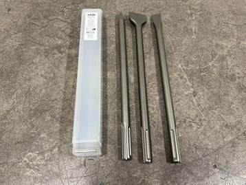 Veiling - 5x Hikoki beitel 400mm SDS-Max set 3-delig, Nieuw