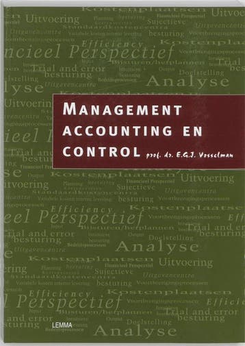 Management accounting en control 9789051899863, Boeken, Verzenden, Gelezen, E.G.J. Vosselman