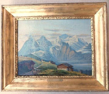 Anton Schiffer (1811-1876) - Eiger, Mönch und Jungfrau vom