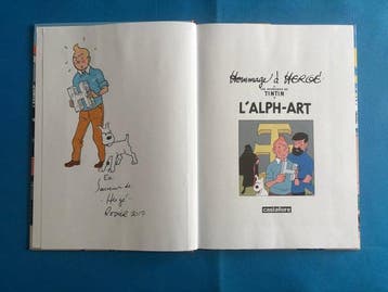 Tintin - Tintin - L’ Alph-Art dedicacé - 1 Album, Boeken, Nieuw